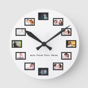 Horloge Ronde Photo de Create Custom