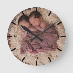Horloge Ronde Photo de Customize Your Own