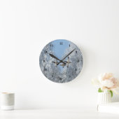 Horloge Ronde Photo de Mallard Duck Flying Snow (Maison)