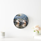 Horloge Ronde Photo de Mallard Ducks (Maison)