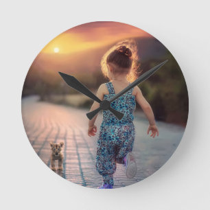 Horloge Ronde Photo personnalisée