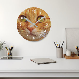 Horloge Ronde Photo personnalisée Famille Chien Chat Animal de c