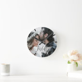 Horloge Ronde Photo personnalisée - Just Love (Maison)
