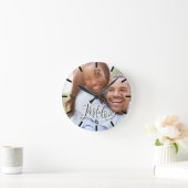 Horloge Ronde Photo personnalisée Just Love (Maison)