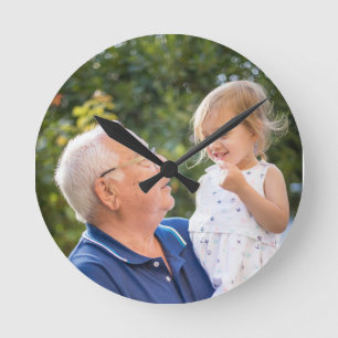 Horloge Ronde Photo personnalisée sur mesure