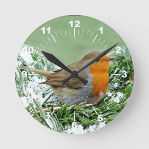 Horloge Ronde Photo Robin Pine Snow