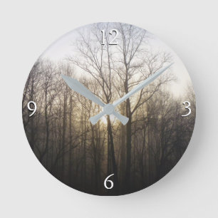 Horloge Ronde Photographie de la nature au lever du soleil dans