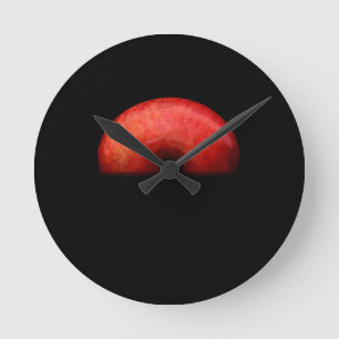 Horloge Ronde Photographie de portrait à moitié Apple