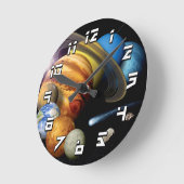 Horloge Ronde Photos de l'espace de montage de planètes de (Angle)