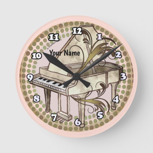 Horloge Ronde Piano Rhythm   (Recto)