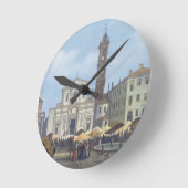Horloge Ronde Piazza Santo Stefano des 'vues de Milan et son (Angle)