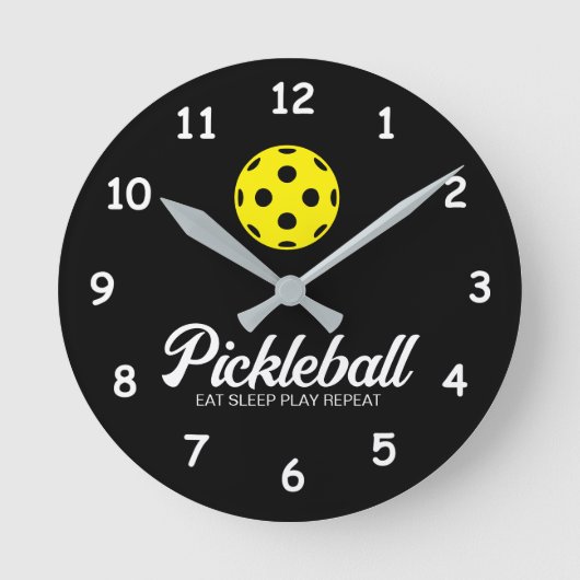Horloge Ronde Pickleball lover wall clock with funny quota (Recto)
