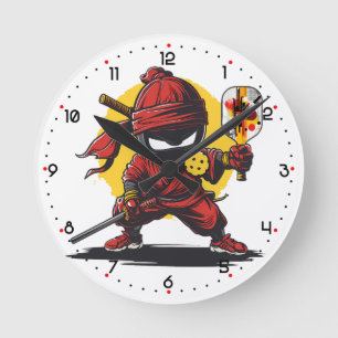 Horloge Ronde Pickleball silencieux mais Dinky