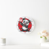 Horloge Ronde PicklePanda Smash Time Pickleball  (Maison)