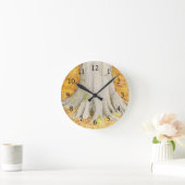 Horloge Ronde Pieds de hêtre (Maison)