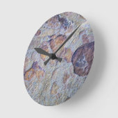 Horloge Ronde Pierre de fer rocheuse (Angle)