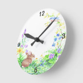 Horloge Ronde Pierre Queue de Coton - (Angle)
