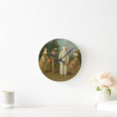 Horloge Ronde Pierrot et Harlequin (Maison)