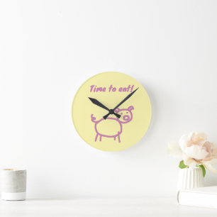 Horloge Ronde Piggy