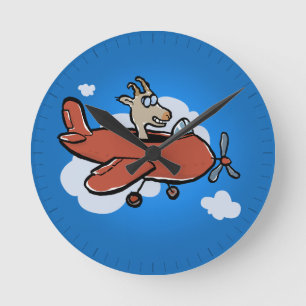 Horloge Ronde pilote de chèvre