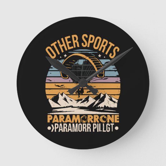 Horloge Ronde Pilote de paramoteur Paramoteur (Recto)
