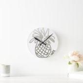 Horloge Ronde Pine (Maison)