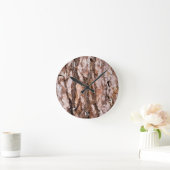 Horloge Ronde Pine tree bark (Maison)