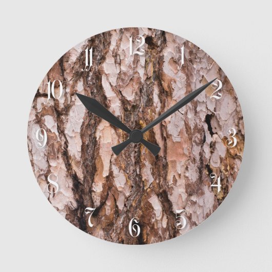Horloge Ronde Pine tree bark (Recto)