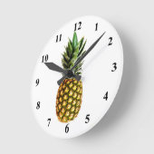 Horloge Ronde Pineapple print wall clock (Angle)
