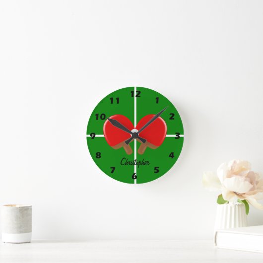 Horloge Ronde Ping Pong (Maison)