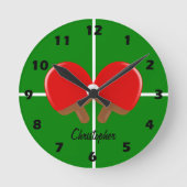 Horloge Ronde Ping Pong (Recto)