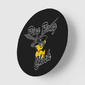 Horloge Ronde Ping Pong Chick #4 (Angle)