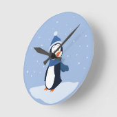 Horloge Ronde Pingouin (Angle)