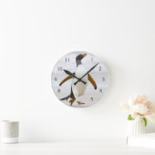 Horloge Ronde Pingouin de Gentoo (Maison)