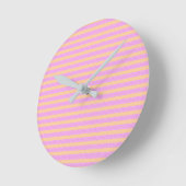 Horloge Ronde Pink Geometric  (Angle)