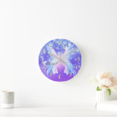 Horloge Ronde Pink Purple Butterfly Sparkle Girly Personalized (Maison)