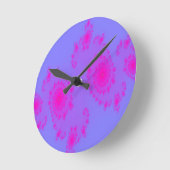 Horloge Ronde Pink Sneeze Fractal Wall Clock (Angle)