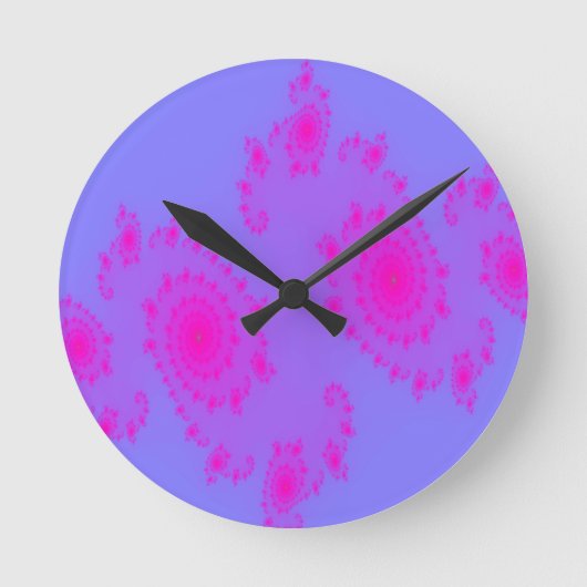Horloge Ronde Pink Sneeze Fractal Wall Clock (Recto)