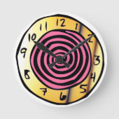 Horloge Ronde Pink Spiral Wonderland Clock (Recto)