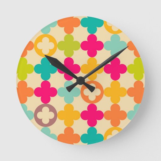 Horloge Ronde Pintage médiéval rosette (Recto)
