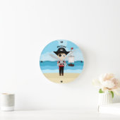 Horloge Ronde Pirate Boy (Maison)