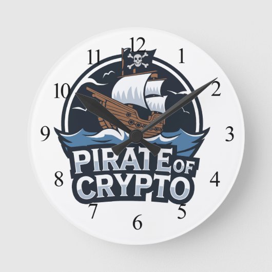 Horloge Ronde Pirate de Crypto (Recto)