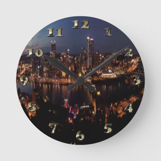 Horloge Ronde Pittsburgh par l'intermédiaire de pente de (Recto)