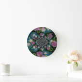 Horloge Ronde Pivoine Mandala (Maison)