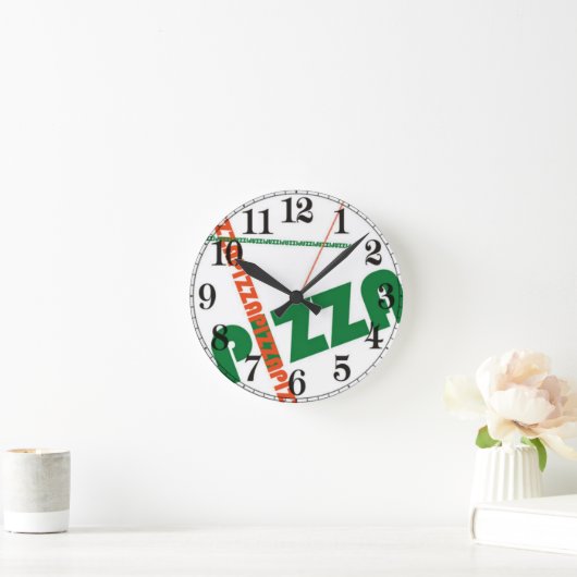 Horloge Ronde Pizza (Maison)