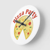 Horloge Ronde Pizza (Angle)