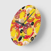 Horloge Ronde Pizza (Angle)