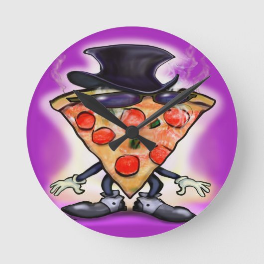Horloge Ronde Pizza classique (Recto)