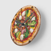 Horloge Ronde Pizza Fugazza (Angle)