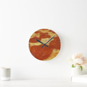Horloge Ronde pizza pepperoni (Maison)